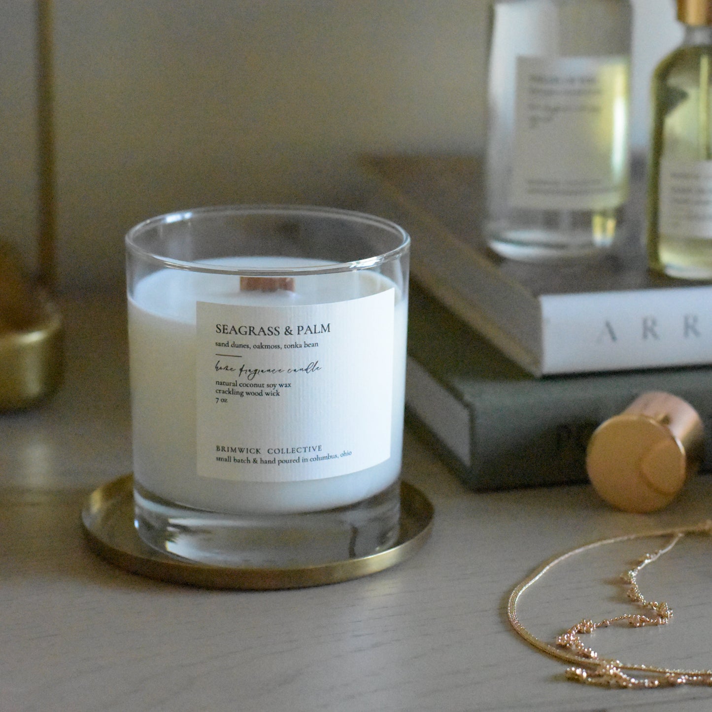 Seagrass & Palm Candle