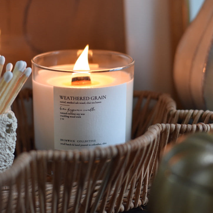 Weathered Grain Candle