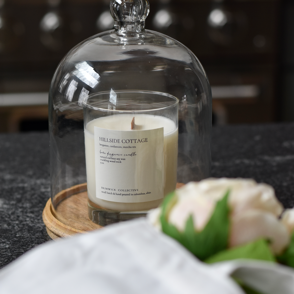 Pressed Petals & Herbs Candle