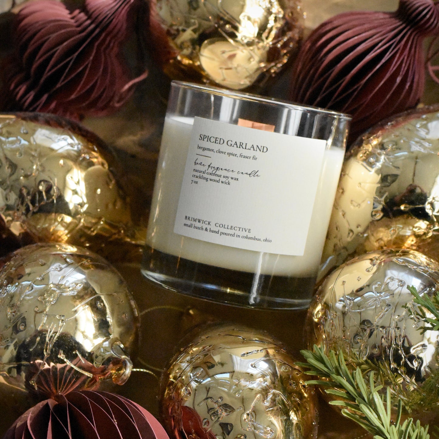 Spiced Garland Candle