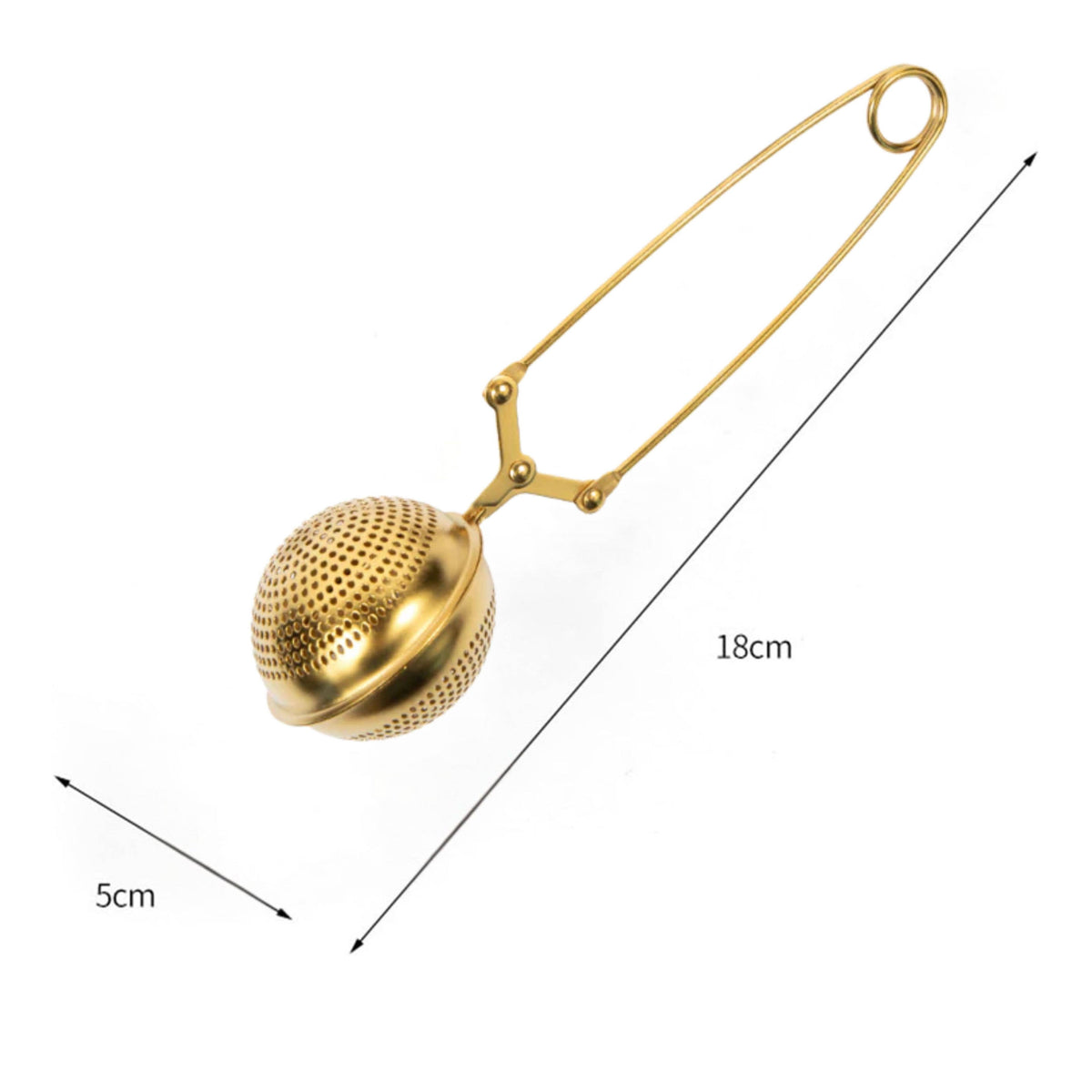 Gold Snap Ball Tea Infuser