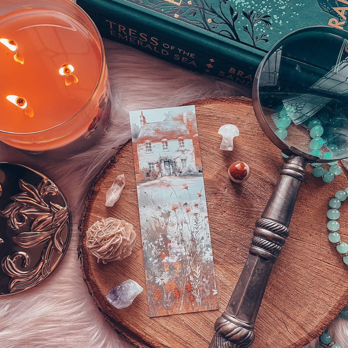 Summer Cottage in the Wildflowers Bookmark