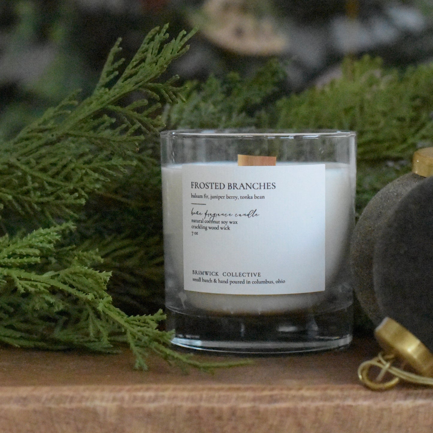 Frosted Branches Candle