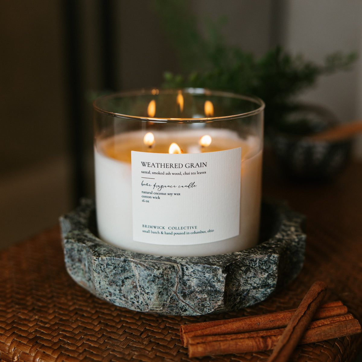 Weathered Grain Candle