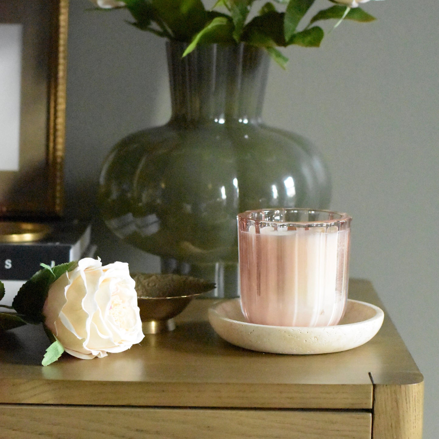 Seaside Garden Pink Candle