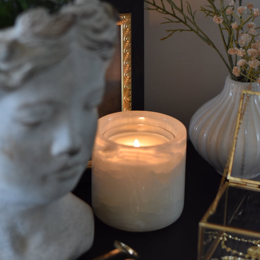 Onyx Holder & Candle Insert