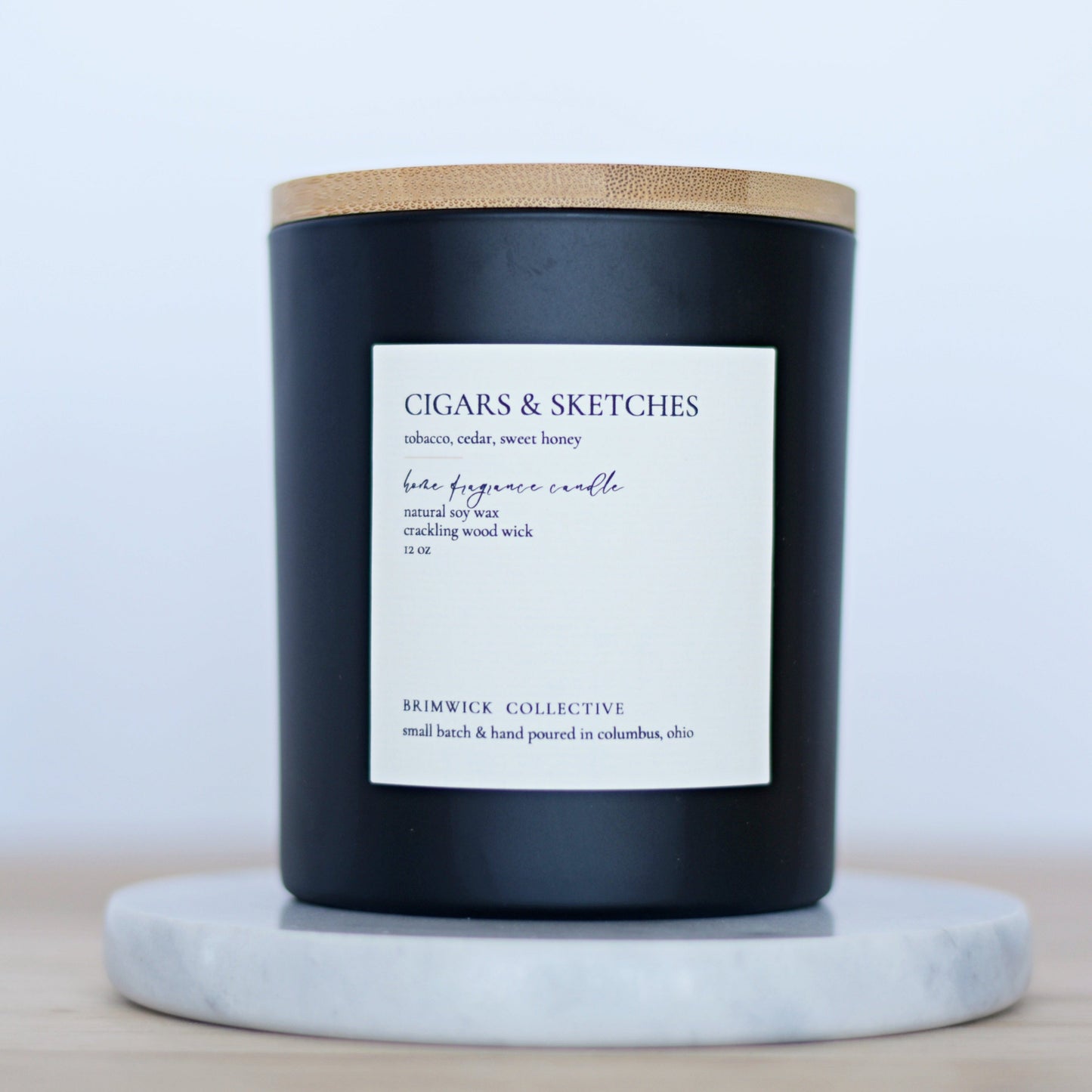 Cigars & Sketches 12 oz. Candle