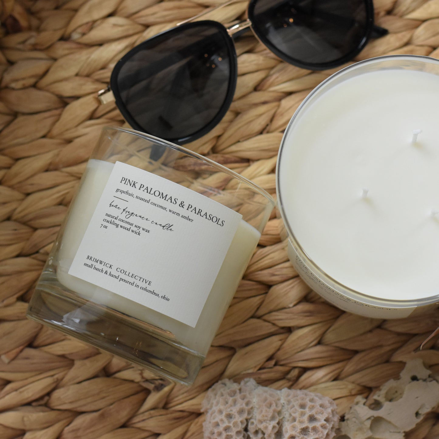 Pink Palomas & Parasols Candle