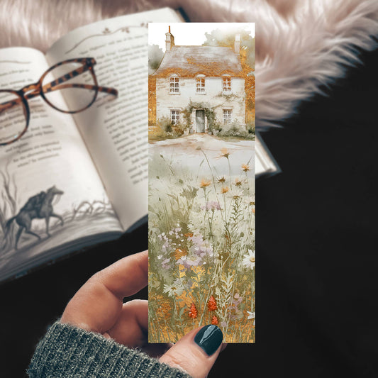 Summer Cottage in the Wildflowers Bookmark