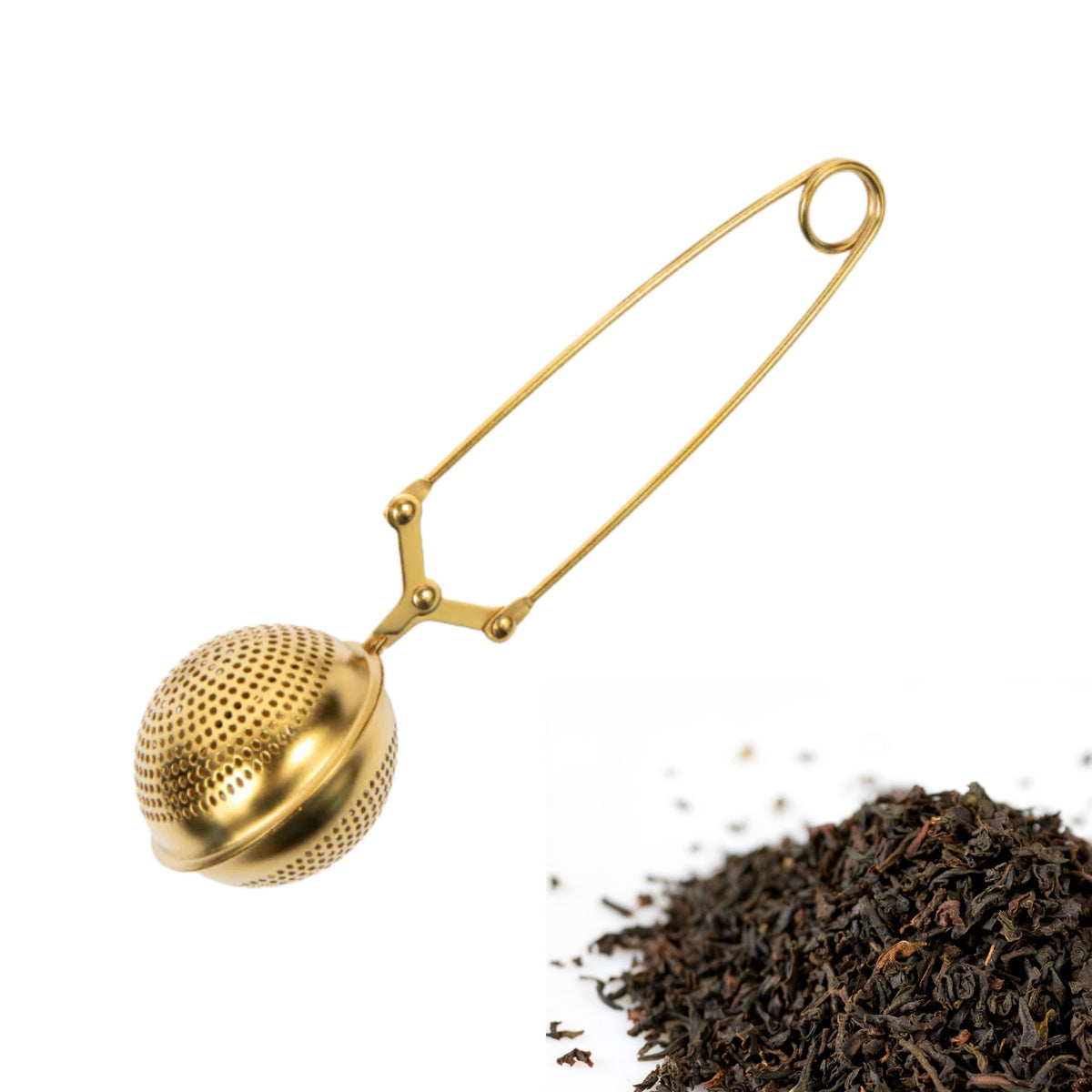 Gold Snap Ball Tea Infuser