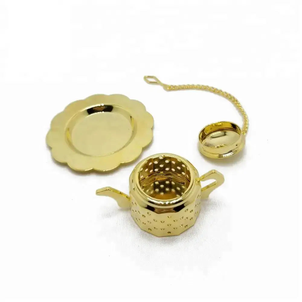 Stainless Steel Gold Color Teapot Infuser