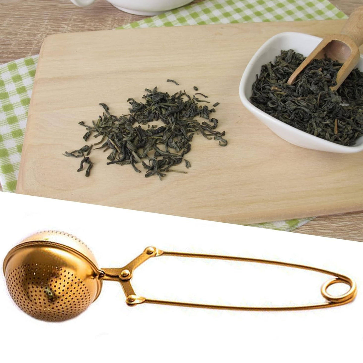 Gold Snap Ball Tea Infuser